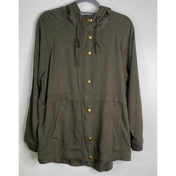 New Andree by Unit Anorak Hoodie Military Utility Jacket Women's Size Small - Picture 1 of 9